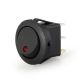 Round Rocker 12V 16A ON-Off SPST Switch for Auto/Car/Boat - with Indicator (RED DOT)