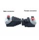 1pcs DC Male +1 pcs DC Female connector 2.1x5.5mm DC Power Jack Adapter Plug Connector for 3528/5050/5730 single color led strip