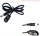 22AWG 9V Battery snap Power Cable to DC 9V Clip Male line Battery Adapter- Heavy Duty 60cm