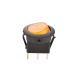 220V Round Rocker SPST Switch - for Auto/Car/Boat - with Full Illuminated Indicator (Yellow)