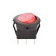 220V Round Rocker SPST Switch - for Auto/Car/Boat - with Full Illuminated Indicator (Red)