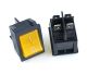Square Illuminated Button - KCD4 DPST ON-Off 16A 250VAC / 20A 125V AC 4 Pin - Light Rocker Power Switch - for Car Auto Boat Truck (Yellow)